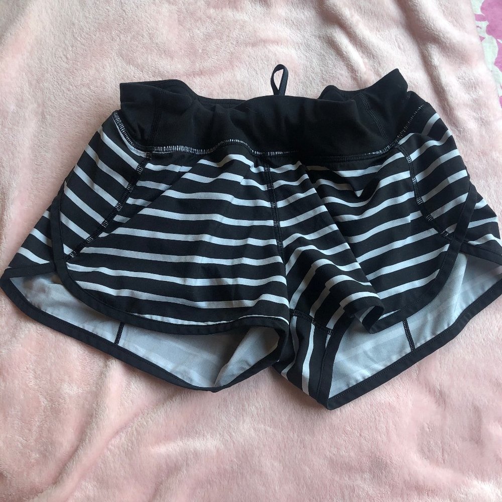 black and white ivivva shorts